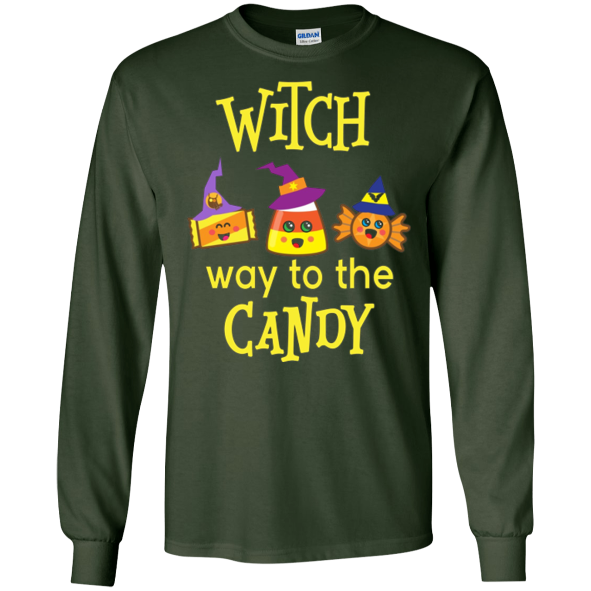 Comment on va pour les bonbons?Joli t - shirt d'Halloween.