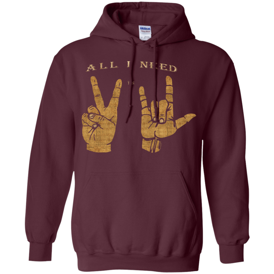 All I need is Peace and Love Asl T-Shirt