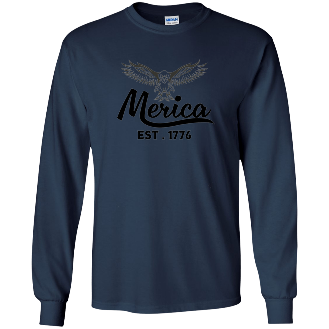 America 1776 - 4th of July Patriotic America USA Shirt LS