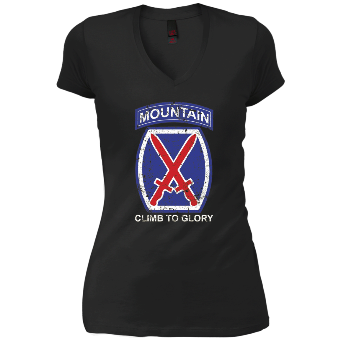 10th Mountain Division T Shirt Climb To Glory - 20324