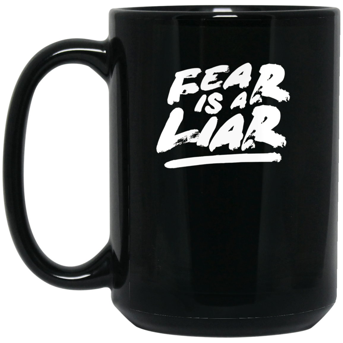 "Fear Is A Liar" T-shirt Success Wins Positive Thinking Tee