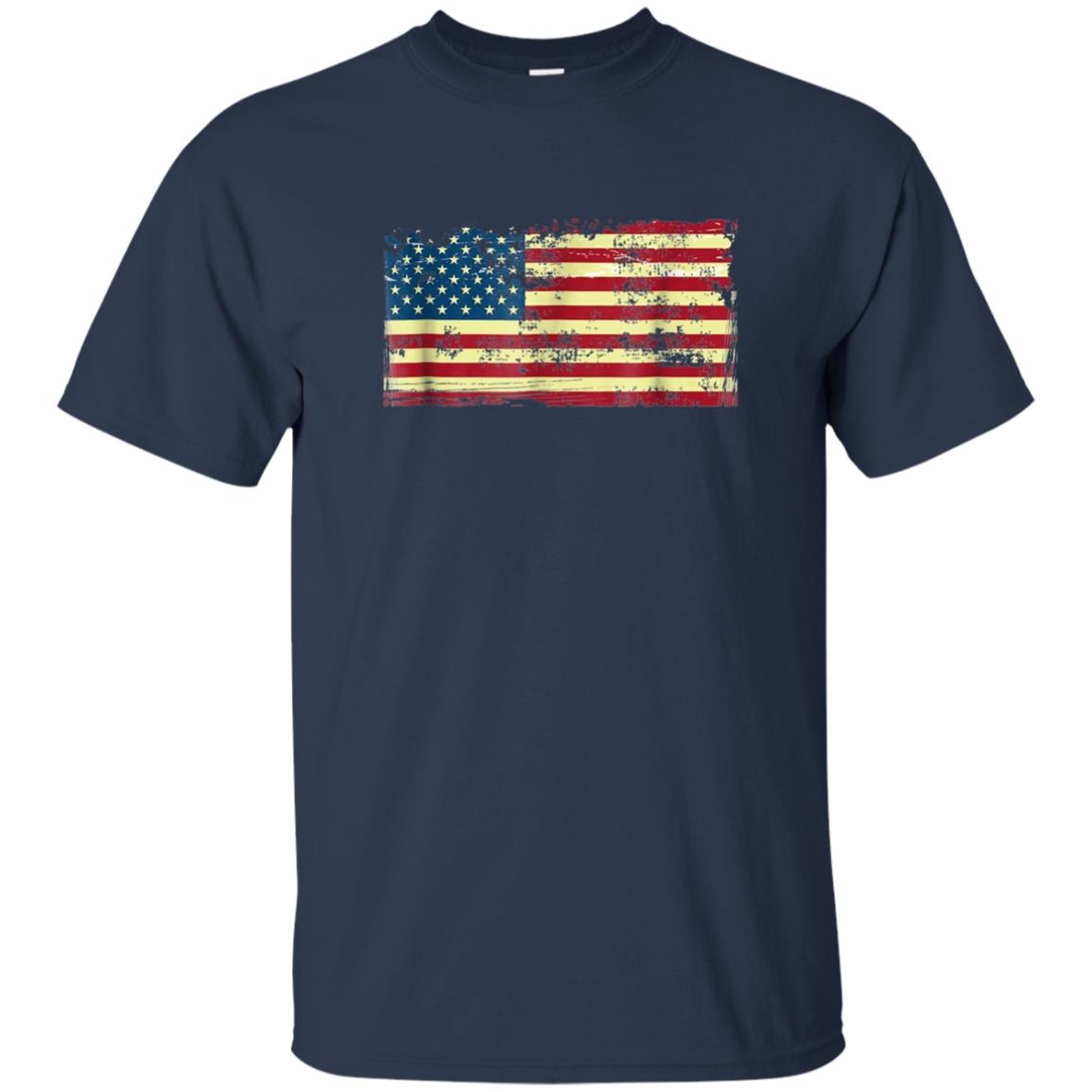 American Vintage Tattered Flag patriotic tee shirt
