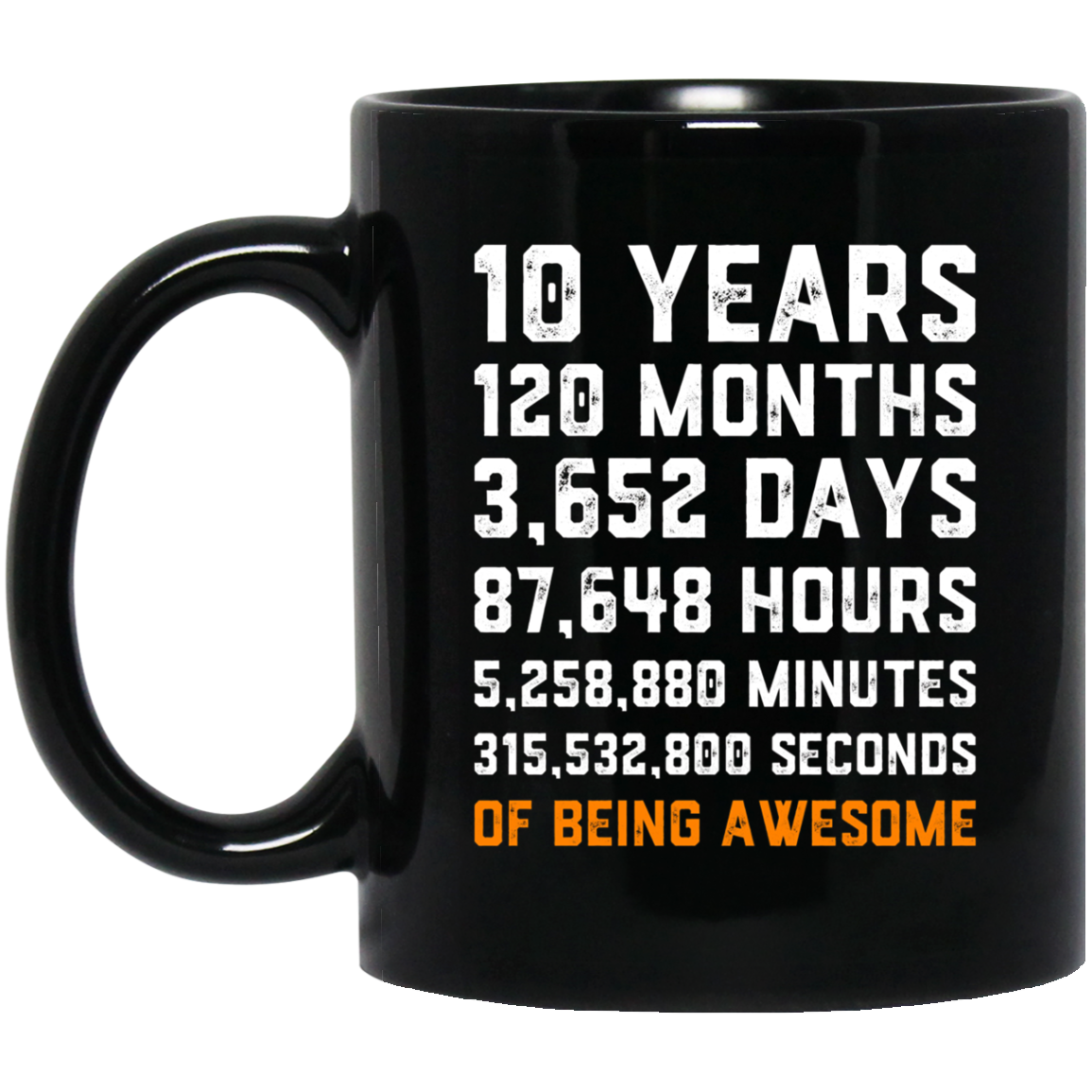 10th Birthday Gift T Shirt 10 Years Old Being Awesome Tee