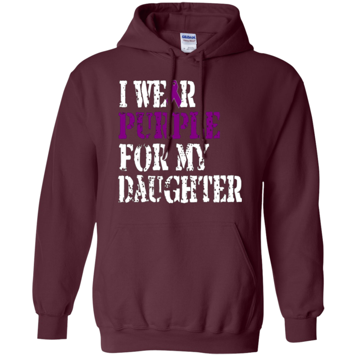 Alzheimer's Awareness T-shirt I Wear Purple For My Daughter