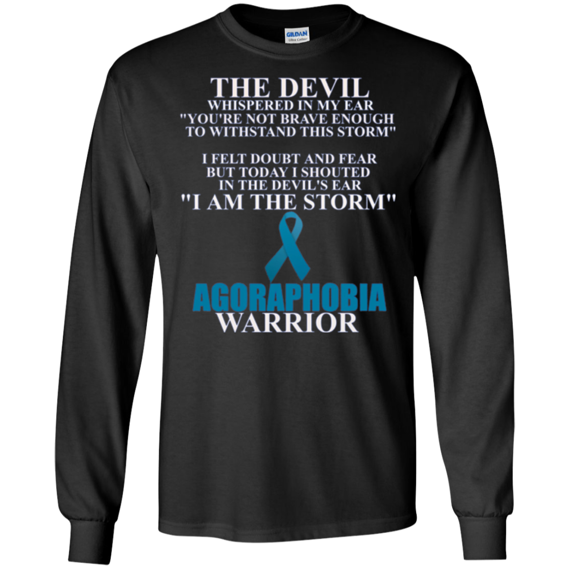 Agoraphobia Warrior Awareness Ribbon Faith T-Shirt
