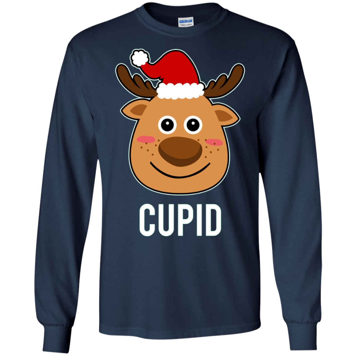 Santa Reindeer Cupid T-Shirt Christmas Group Costume Tee