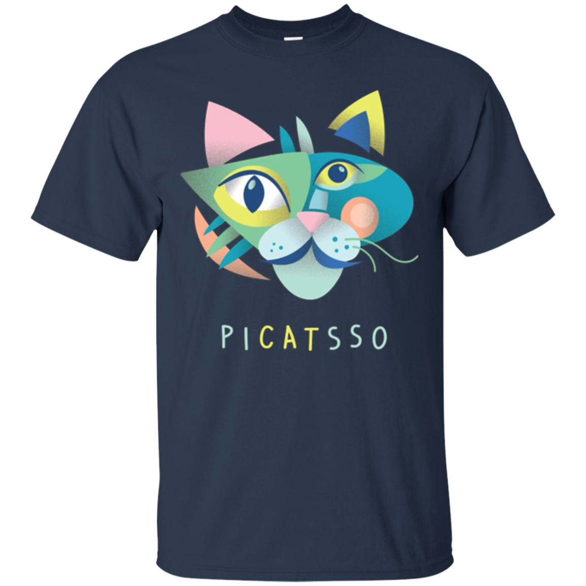 Artist & Art Teacher Shirt: Picatsso, Funny Abstract Cat Art