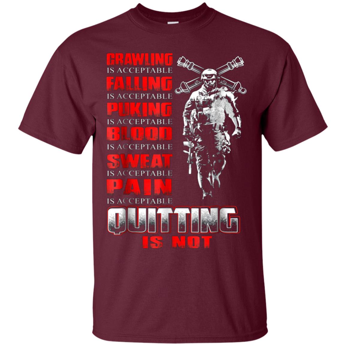 Artilleryman T-shirt , Quitting Is Not