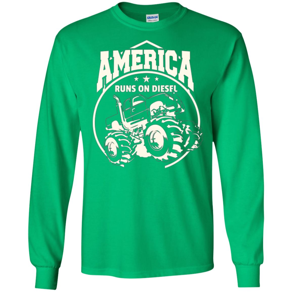 America Runs On Diesel Gear Monster SUV Truck Fans T-Shirt