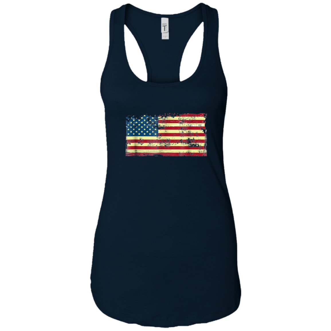 American Vintage Tattered Flag patriotic tee shirt