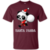 Image of Santa Panda Cute Panda Bear Christmas T-Shirt