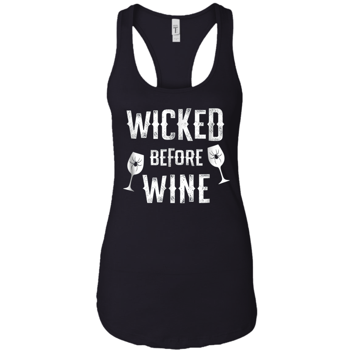Funny Halloween Wine Shirt Wicked Before Wine T-Shirt