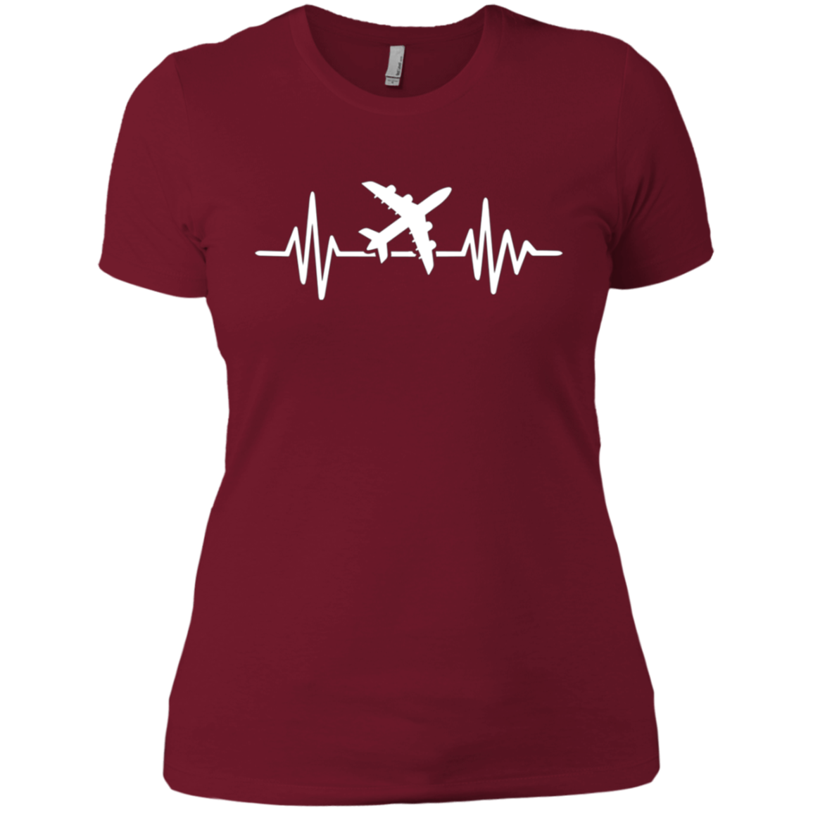 Airplane Shirt Funny Airplane Pilot Heartbeat Flying Tees