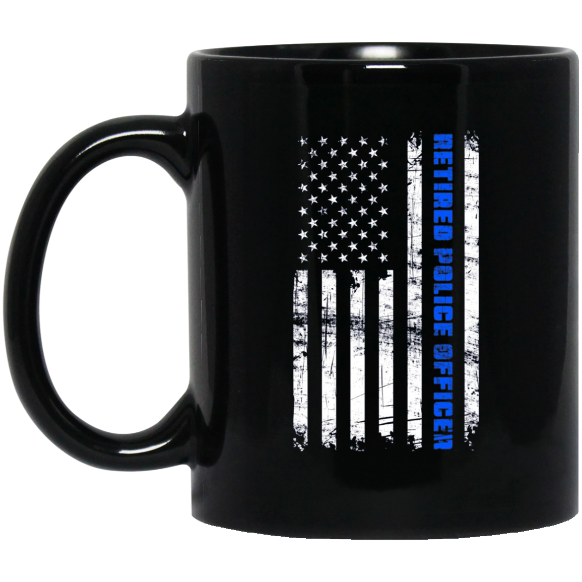 American Flag Retired Police Officer Shirt