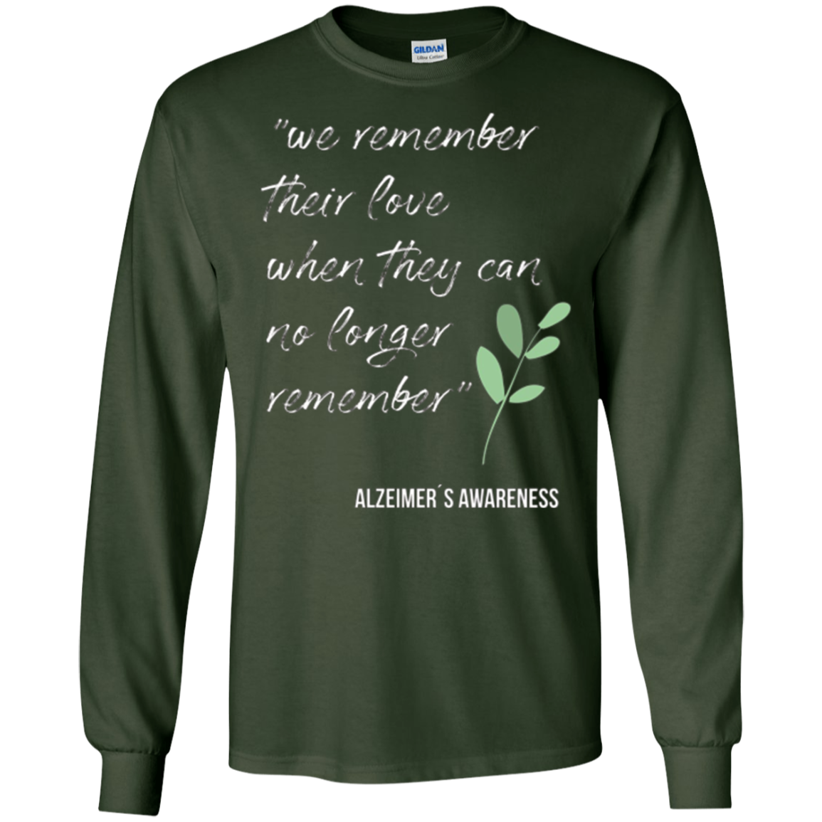 Alzheimer awareness t-shirt for family member and friends