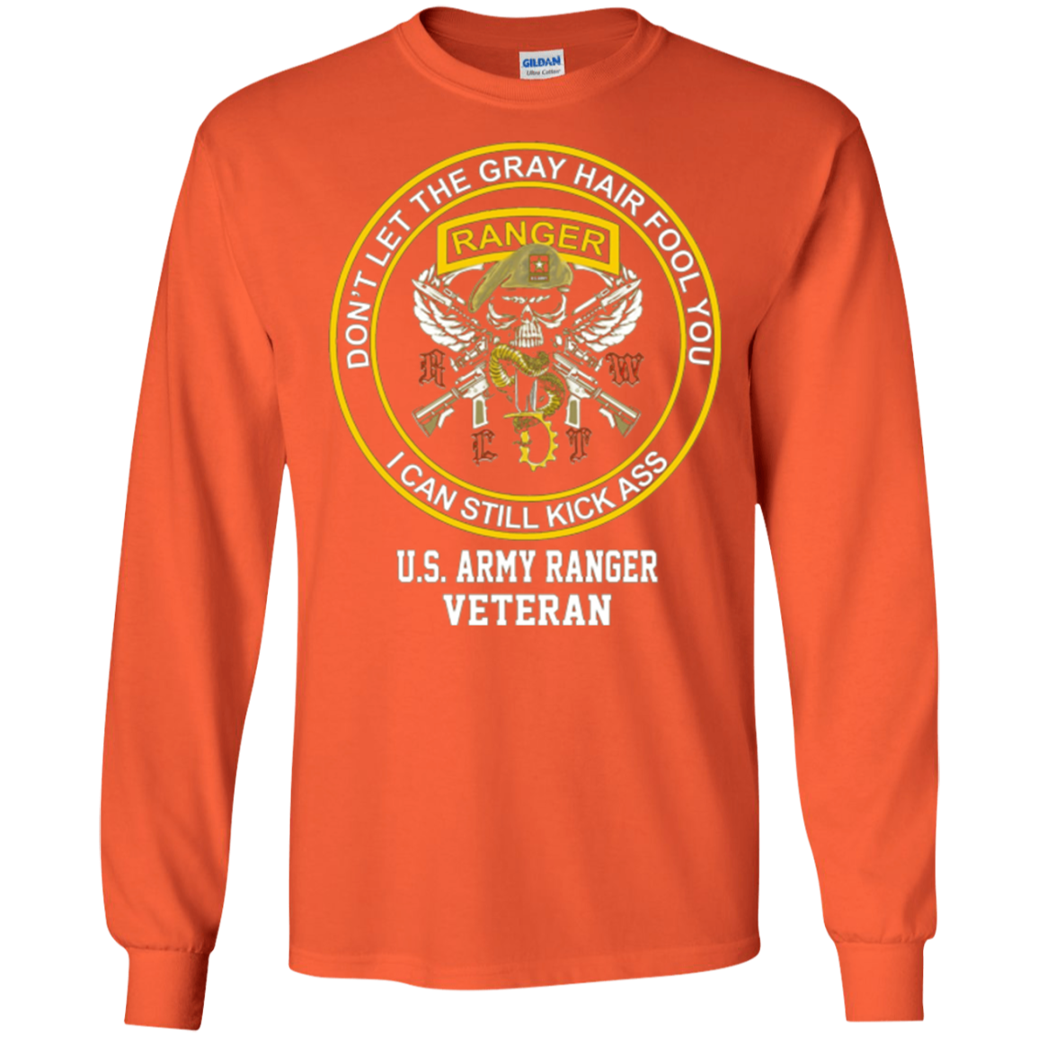 Army Ranger shirt- Don't let the gray hair fool you