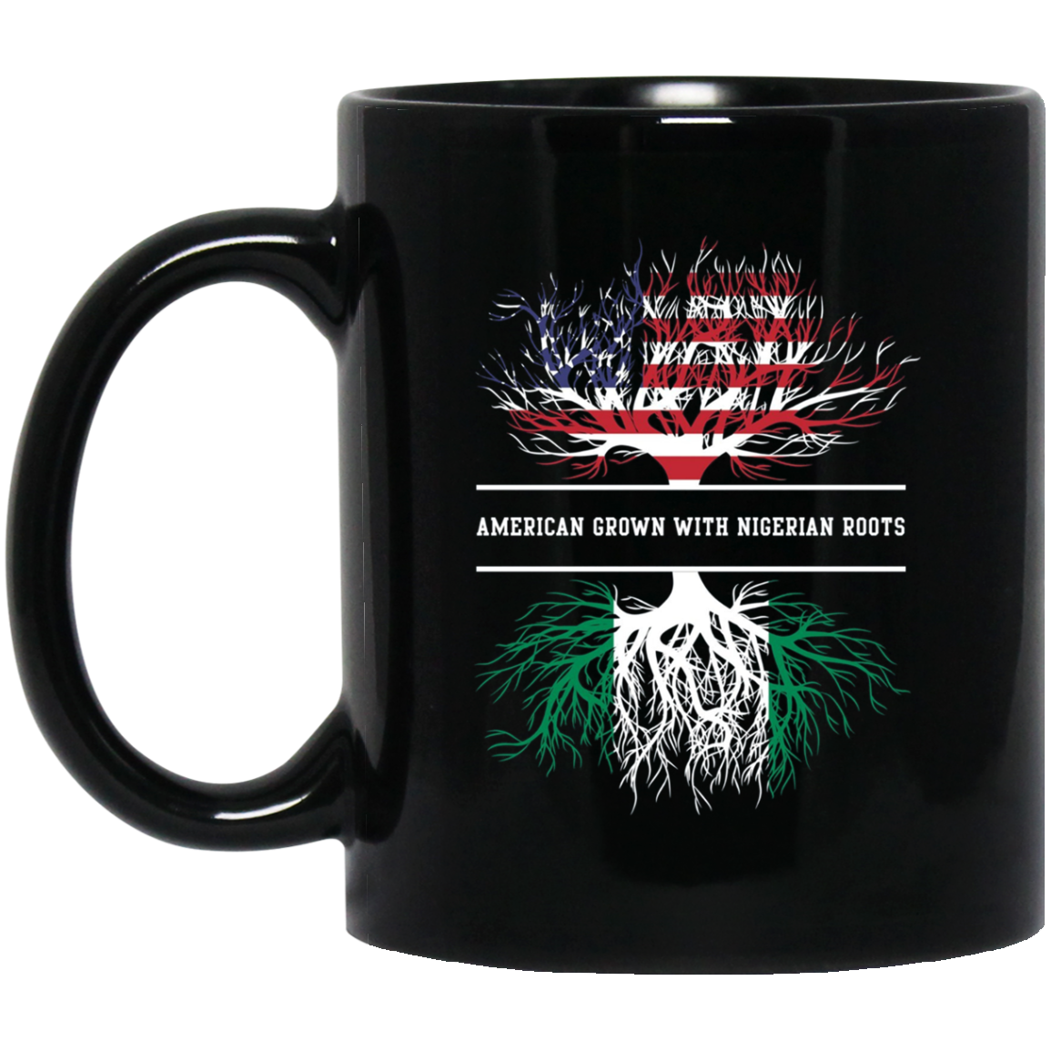 American Grown With Nigerian Roots T-Shirt Nigeria Tee