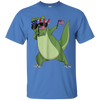 Image of American Pride T-Rex Dinosaur USA Dabbing Funny T Shirt