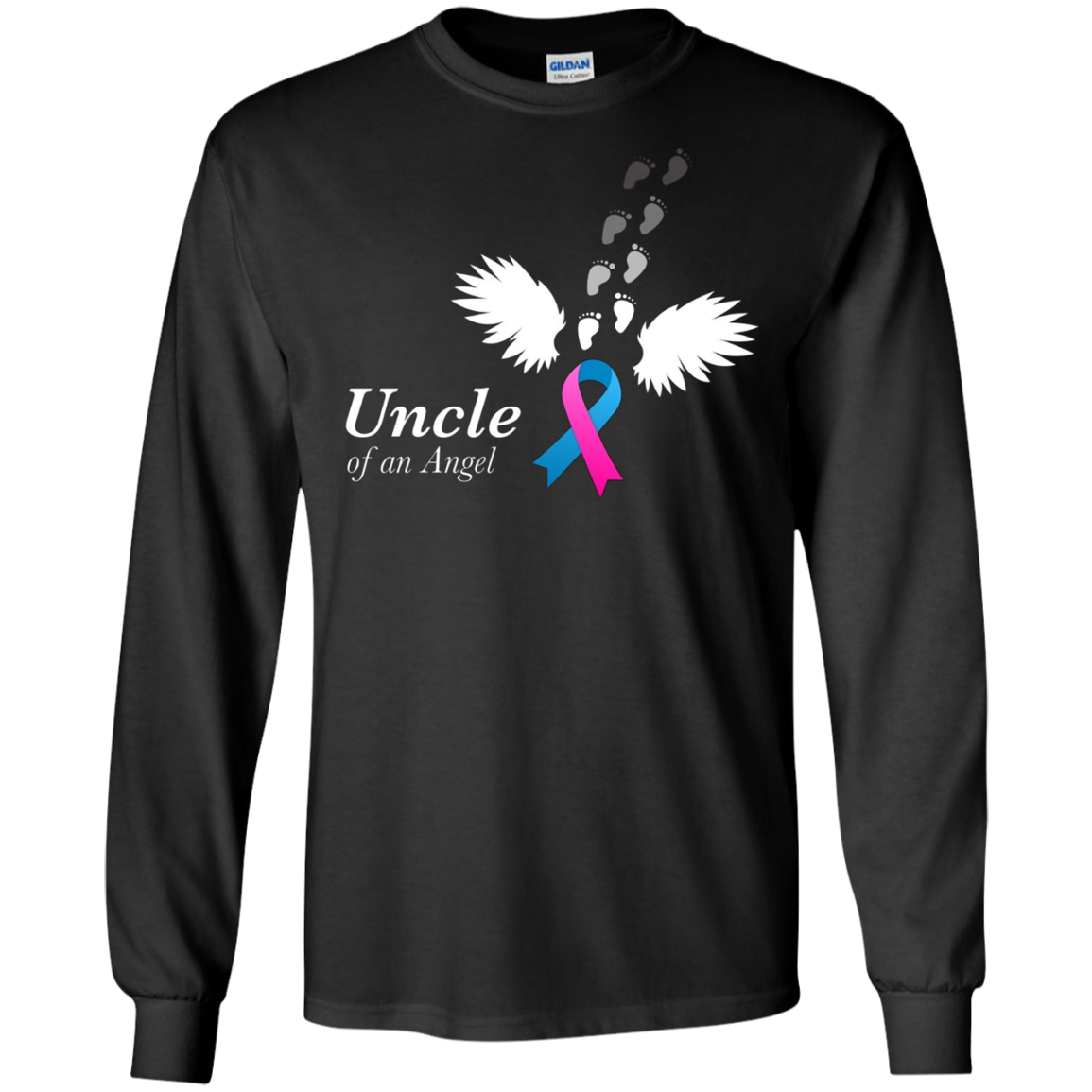 Angel Uncle T-Shirt. Miscarriage Awareness Infant Loss