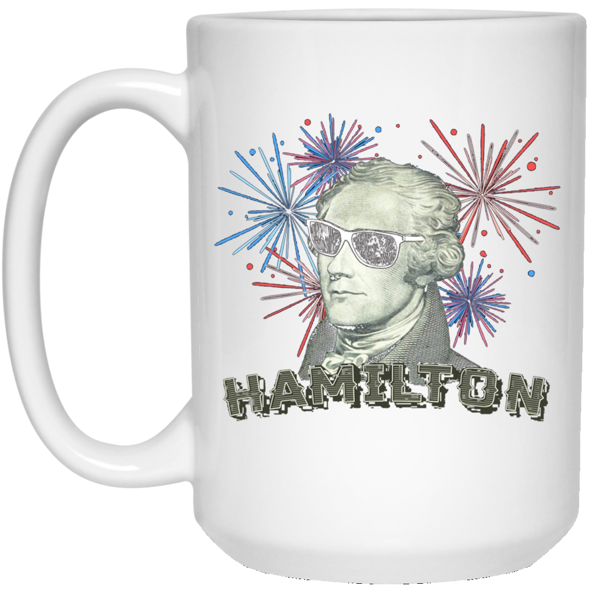 Alexander Hamilton Sunglasses Fireworks HIstory T Shirt