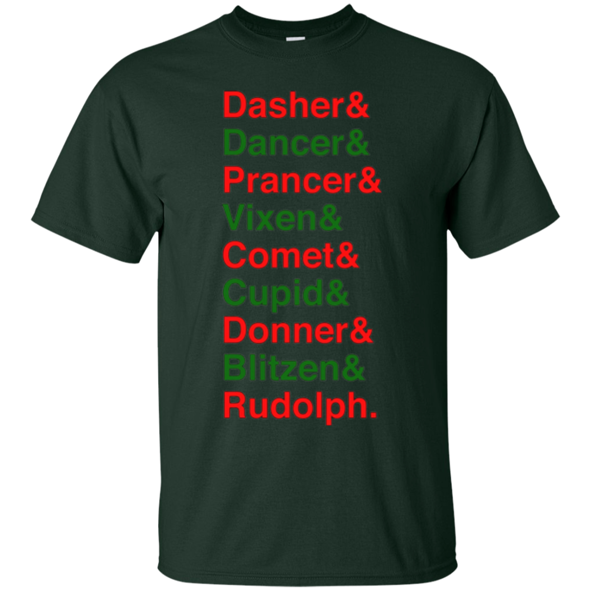 Santa Claus's Reindeer Character List T-Shirt
