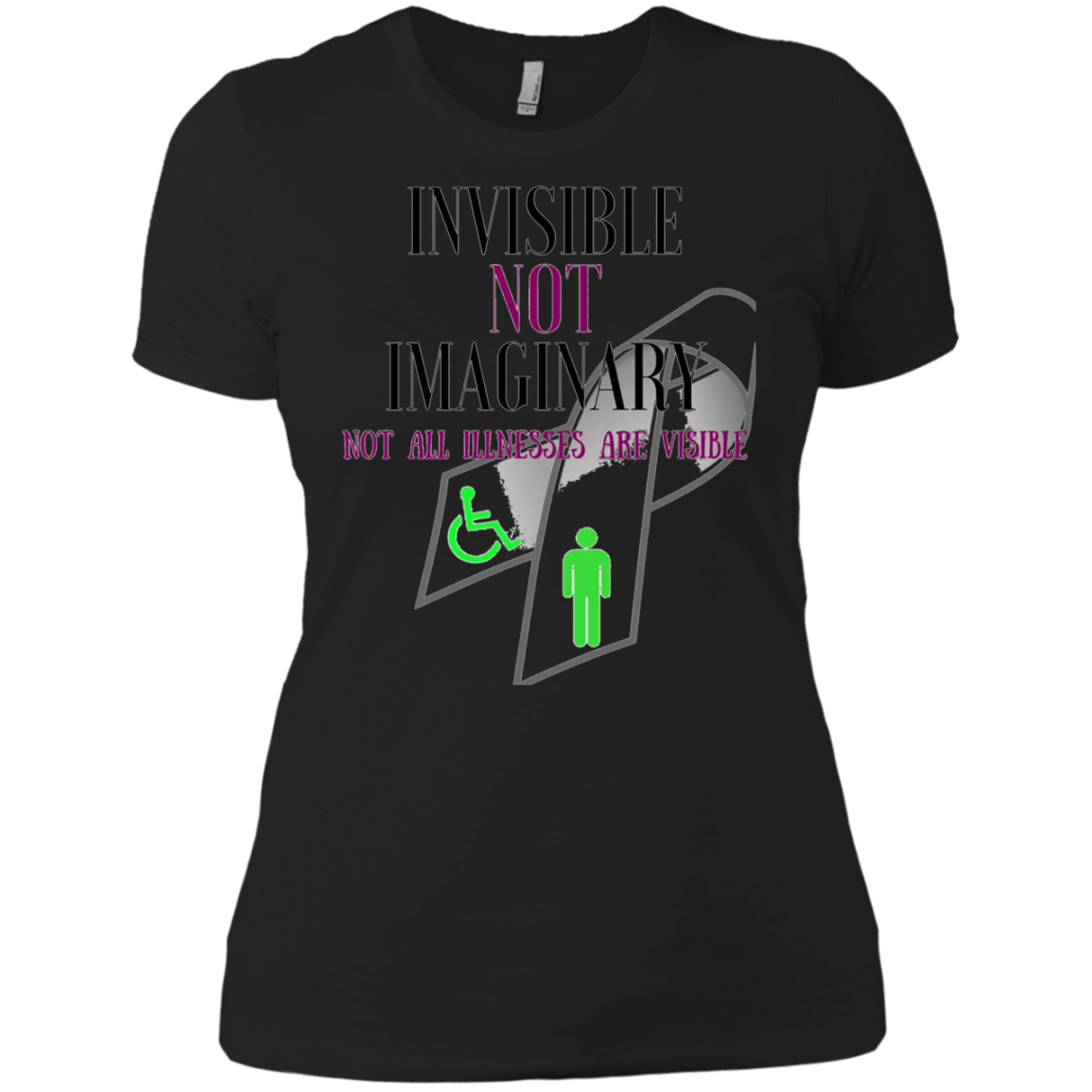 Chronic Pain, Invisible Illness, Spoonie Awareness T-shirt