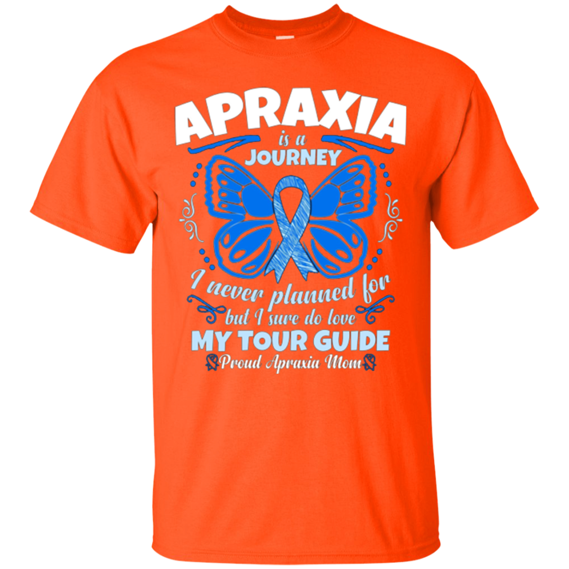 Apraxia Awareness T Shirt - Proud Apraxia Mom