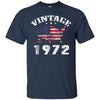 Image of American USA Flag Vintage 1972 Shirt 46th Birthday Gifts Tee