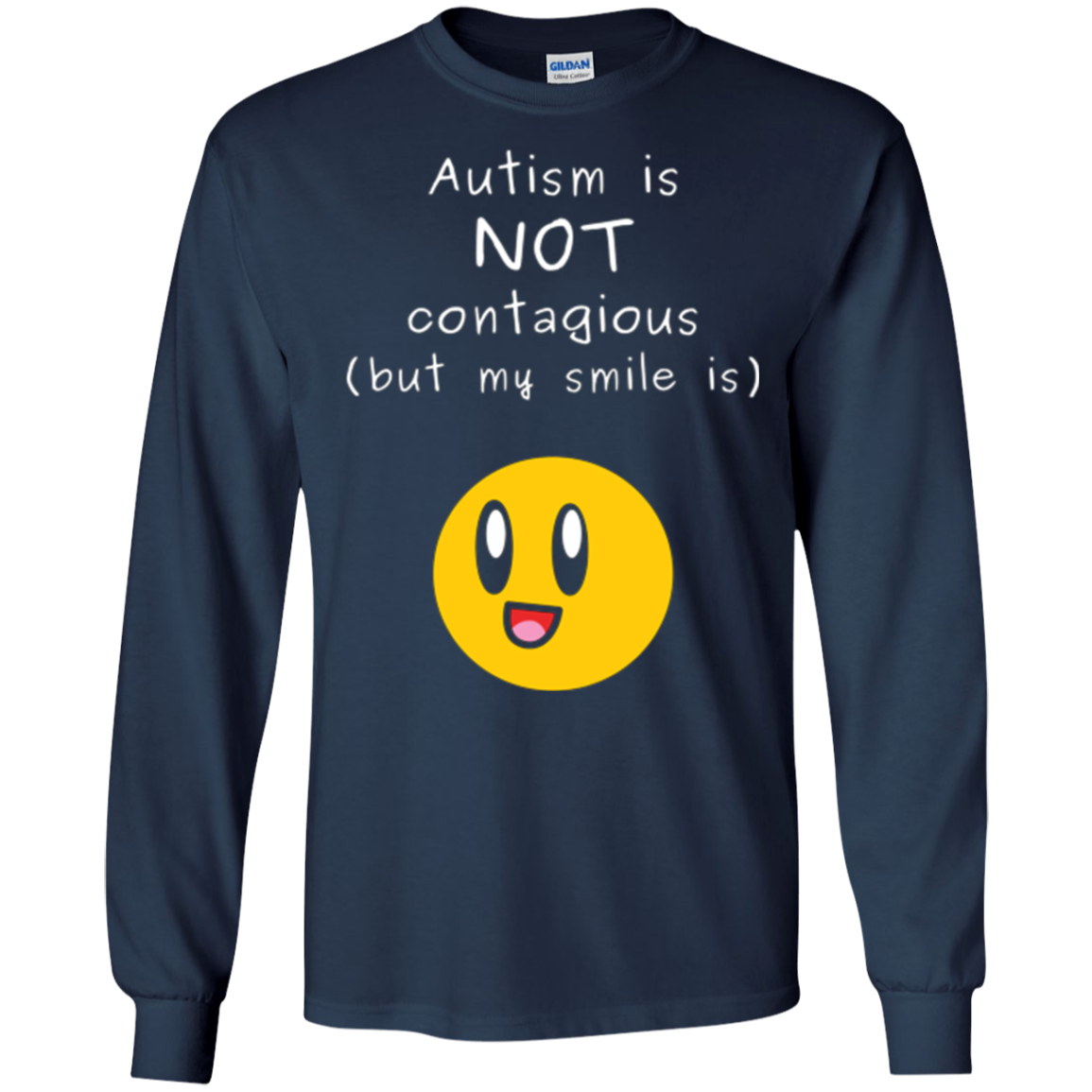 Autism Awareness: Autism is NOT contagious | Smiling T-Shirt