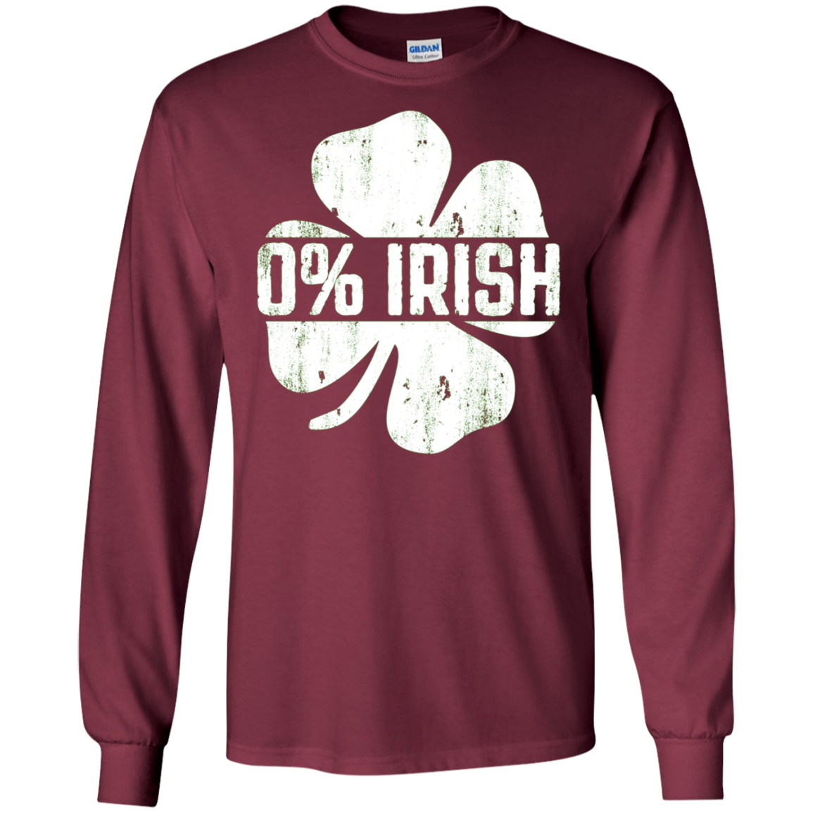 0% Irish T-Shirt Vintage St. Patrick Day Gift Shirt