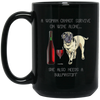 Image of Woman Cannot Survive on Wine Alone needs A Bullmastiff Dog