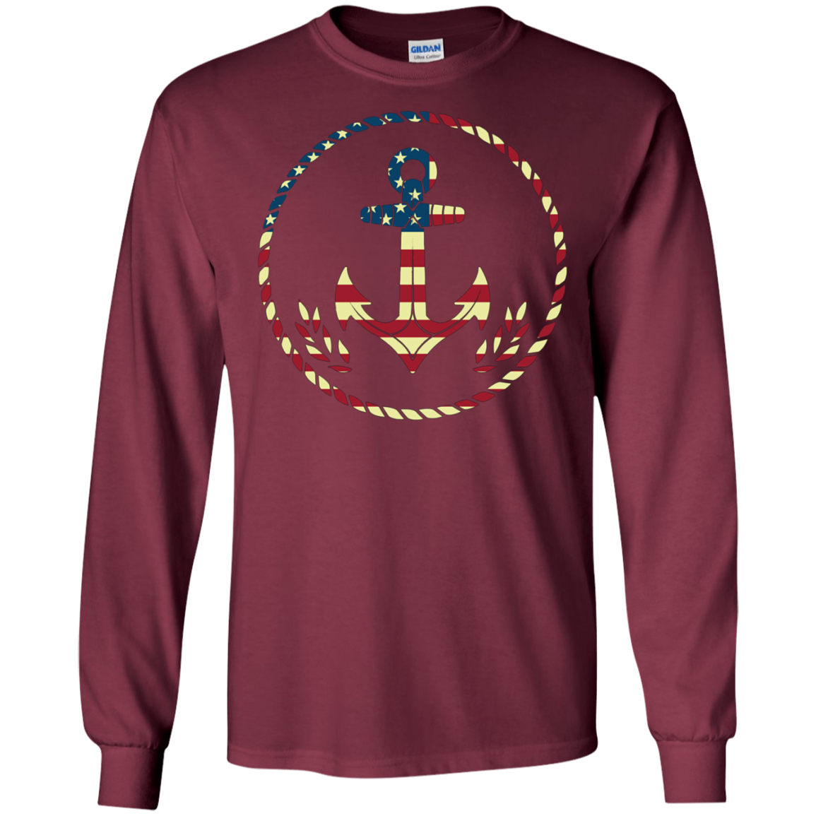 American Flag USA Sailor Anchor, Military 4th of July Shirt