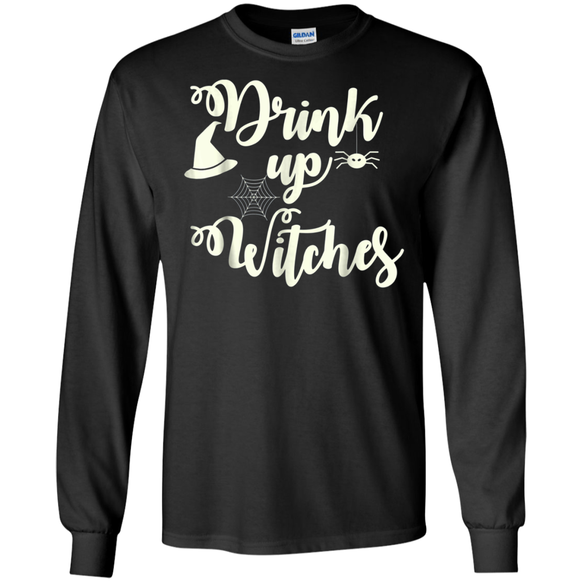 Funny Halloween Wine Lovers Shirt Women Drink Up Witches Tee