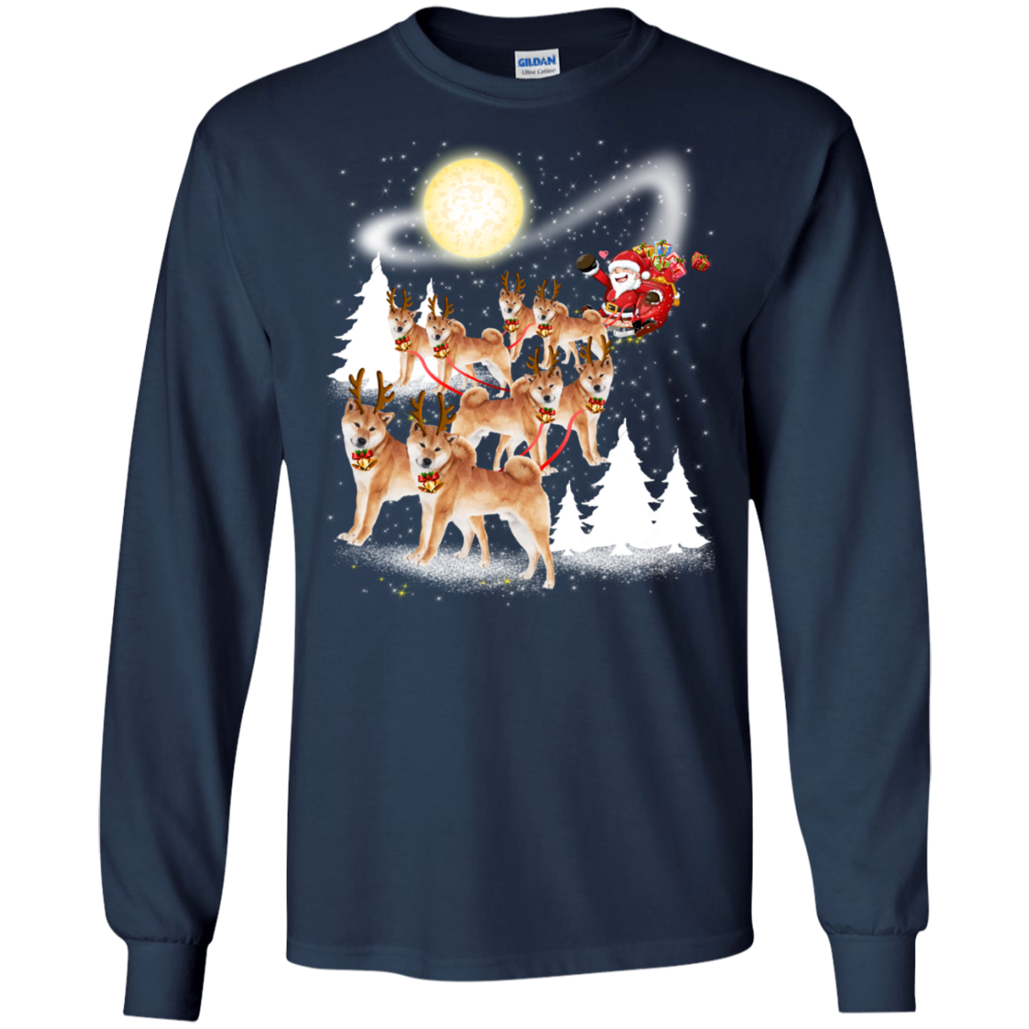 Akita Dog Merry Christmas T Shirt