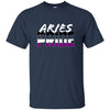 Image of Aries Asexuel Pride Flag Zodiac signe Long Sleeve T-Shirt