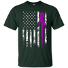 Image of T-shirt Alzheimer, Chemise Grunge drapeau américain