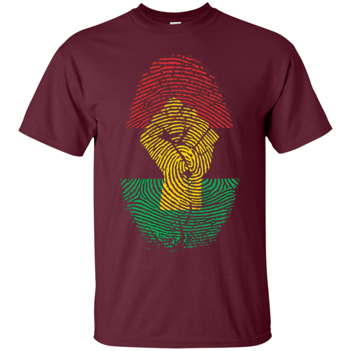 African Pride Fingerprint Black History T-Shirt