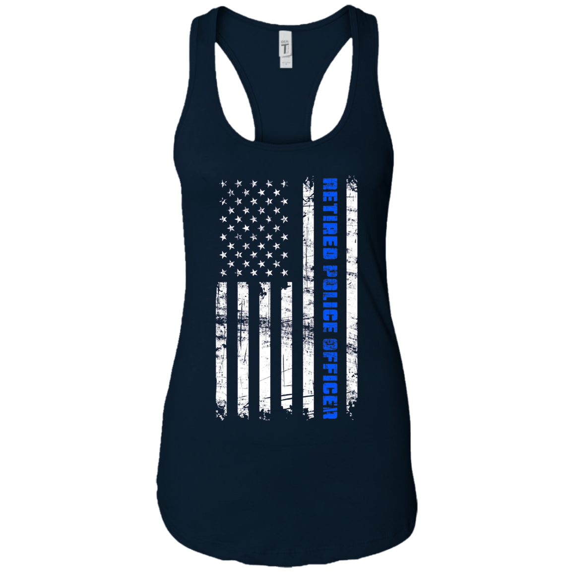 American Flag Retired Police Officer Shirt