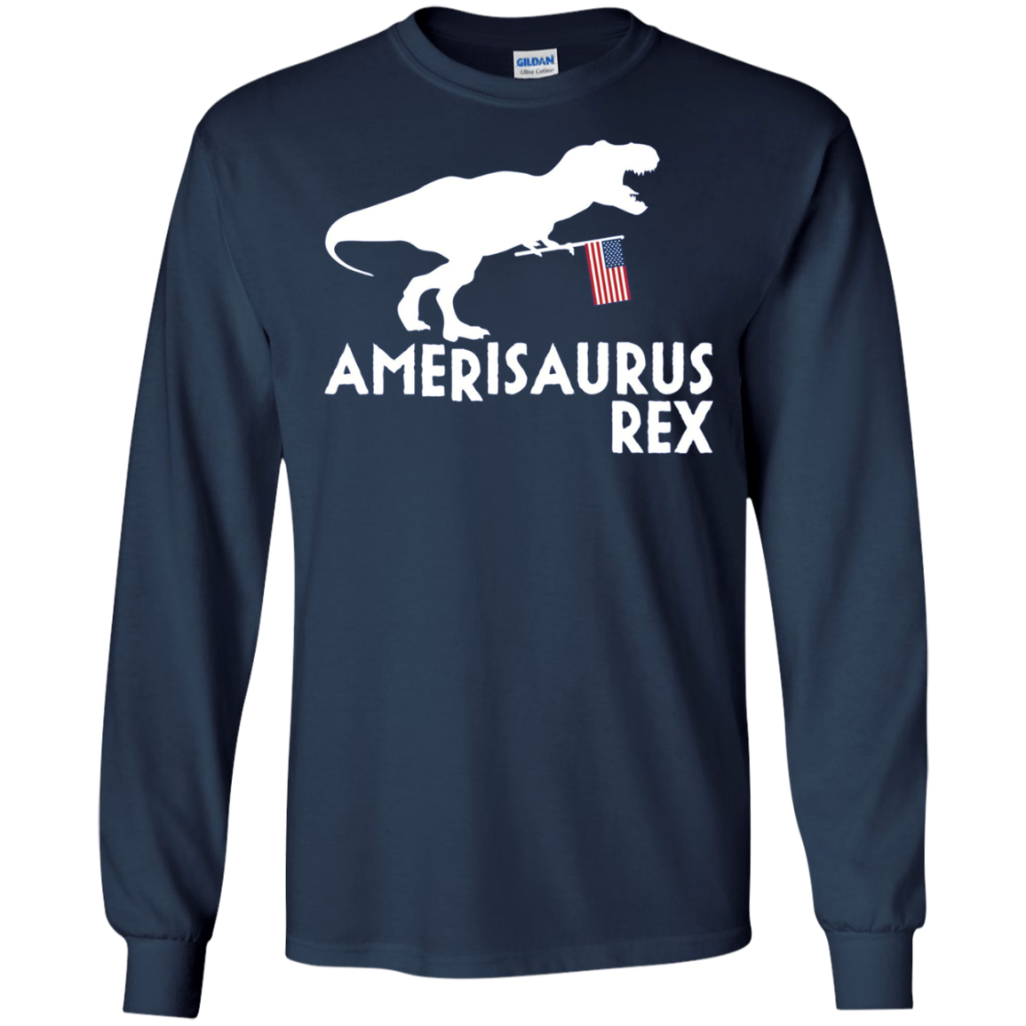 Amerisaurus Rex Shirt, Funy 4th of July Dinosaur USA Gift