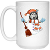 Image of Christmas Snowman Siberian husky Funny T-shirt