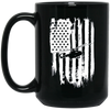 Image of American Flag T-Shirt For Helicopter Pilot Or Fan Patriotic