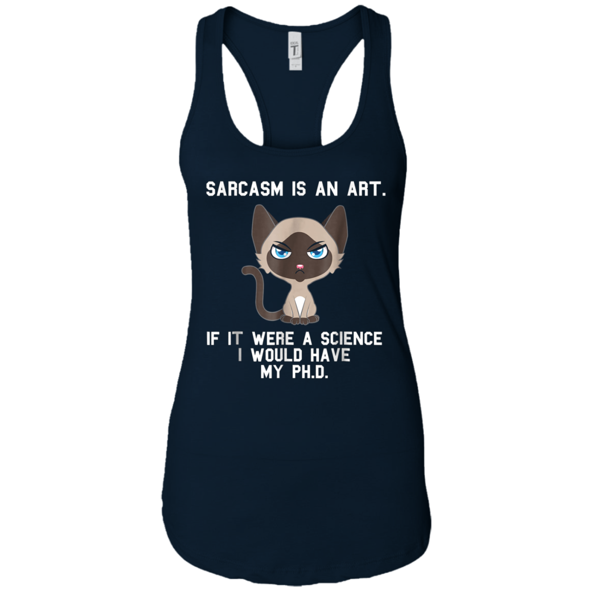 Sarcasm is an art...Funny cute sarcastic cat t-shirt