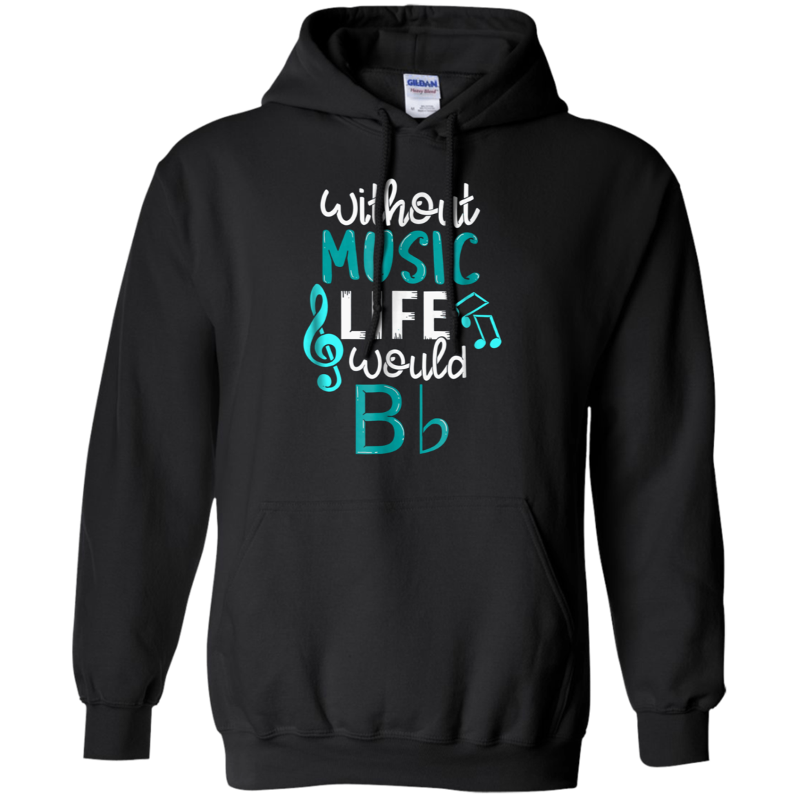 Without Music Life Would B Flat T-Shirt - Funny Music