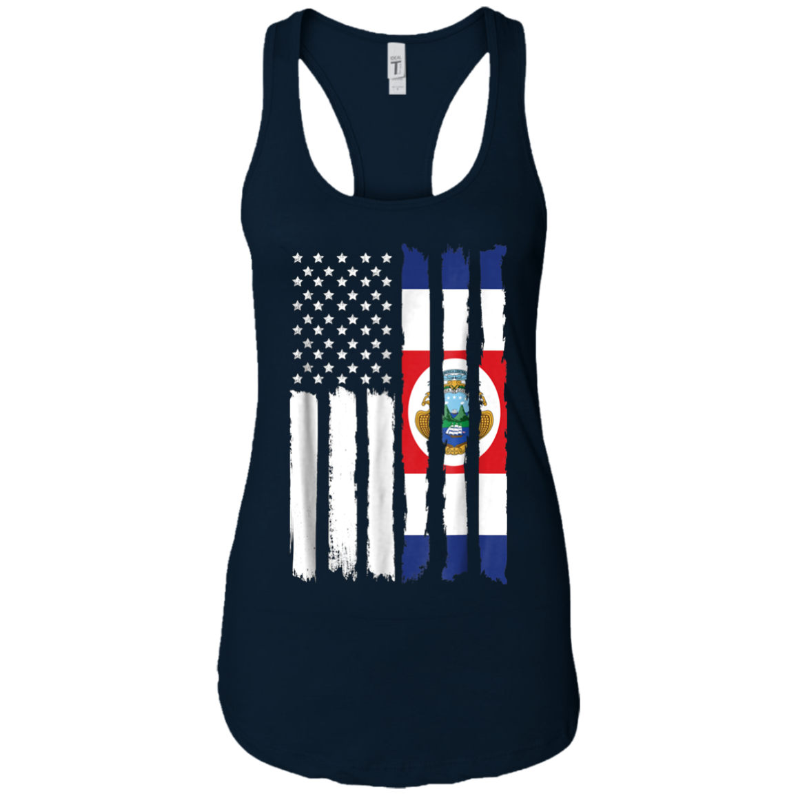 American Costa Rica Patriotic Flag T-shirt