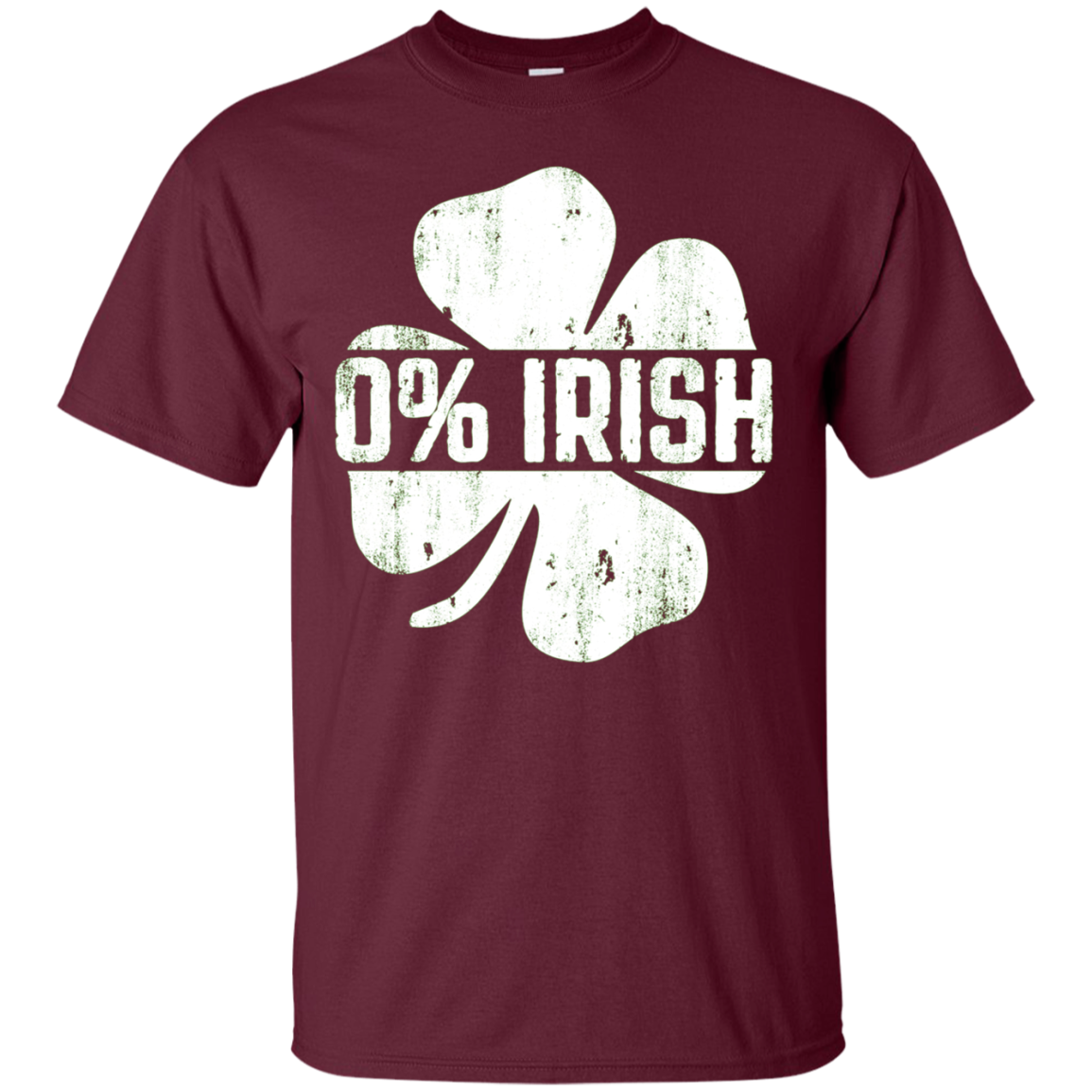 0% Irish T-Shirt Vintage St. Patrick Day Gift Shirt