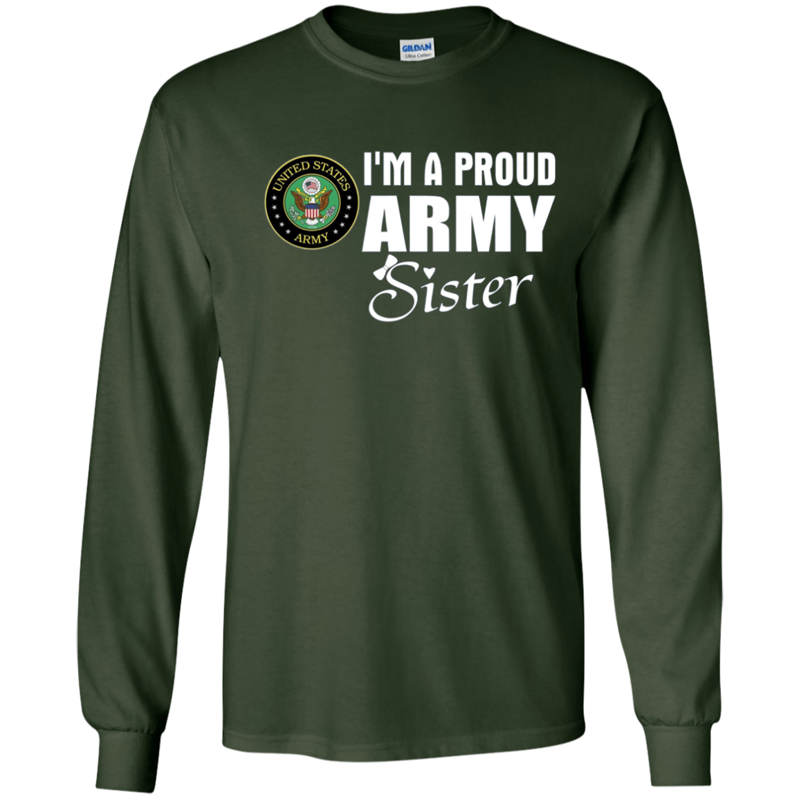 Army Sister T-Shirt - Proud Army Sister Gift Deployment Tee