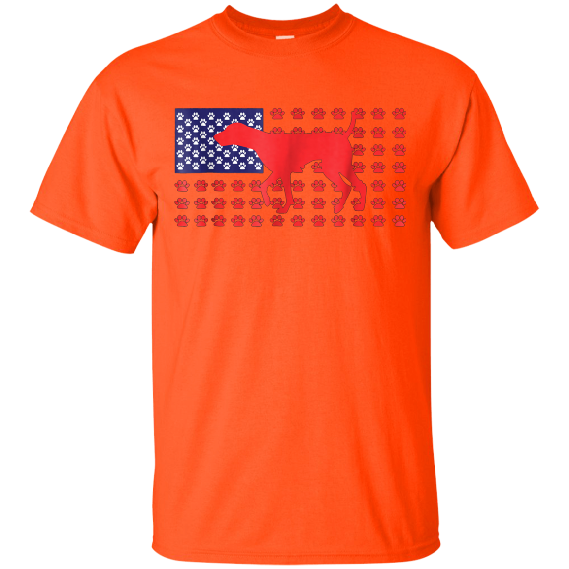 4th of July Tshirt, German Shorthaired Pointer American Flag