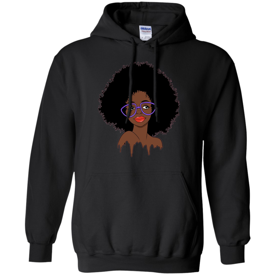 Afro Art Natural Hair T-Shirt for Black Women