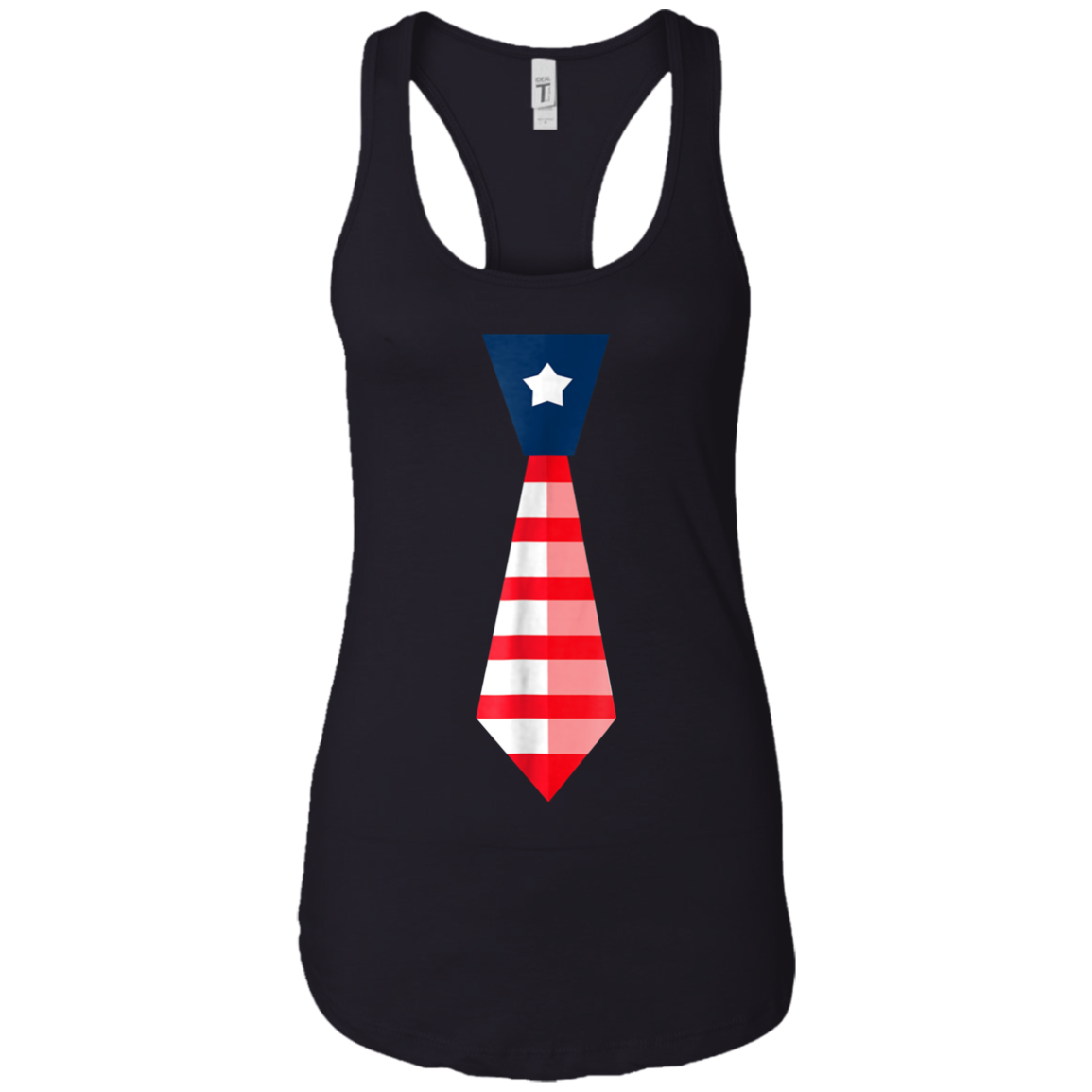 4th of July T-Shirt-Cute Fourth of July American Necktie Tee