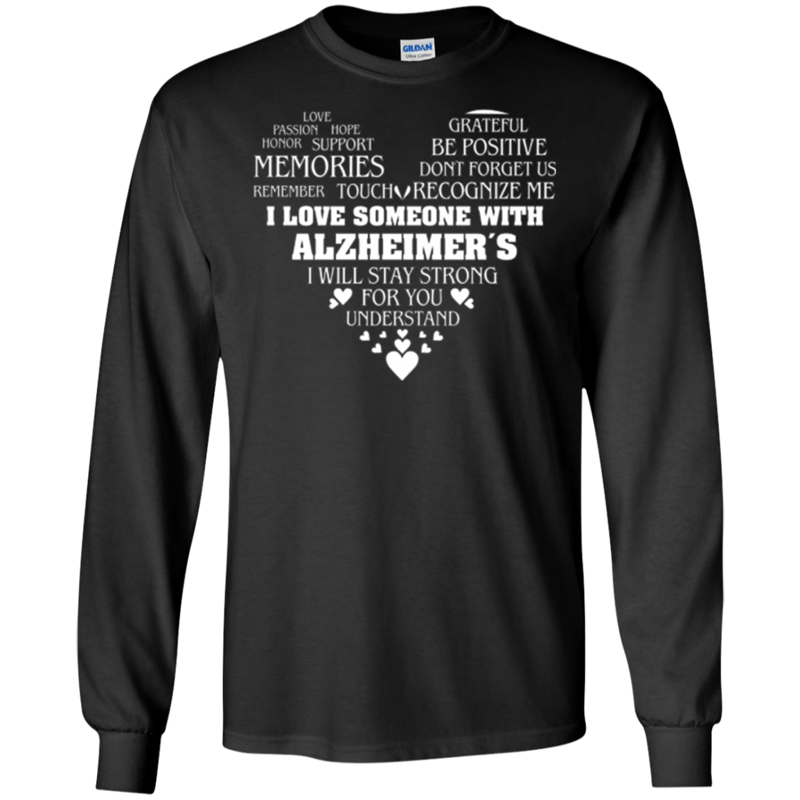 Alzheimer awareness t-shirt for family member